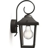 Philips myGarden Buzzard utendørs vegglampe svart