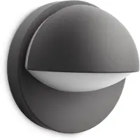 Philips myGarden June vegglampe 12 W E27 P45 IP44, antrasitt, uten lyspære