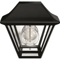 Philips myGarden Alpenglow-vegglampe, 42 W, E27, ingen pære, Vegglys, Svart, Metall, IP44, Terrasse, Hage, II