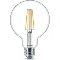 Philips LED-globepære E27 7W 827 G95 klar