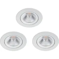 Philips Funksjonell Innfelt Sparkle-lampe, Innsunket spotlight, Ikke-utskiftbare pærer, LED, 2700 K, 350 lm, Hvit