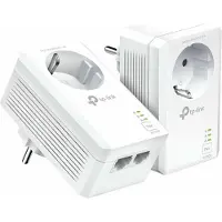 TP-LINK | AV1000 2-port Gigabit Passthrough Powerline Starter Kit | TL-PA7027P KIT | 10/100/1000 Mbit/s | Ethernet LAN (RJ-45)-kontakter 2 | Ingen Wi-Fi | Ekstra spor