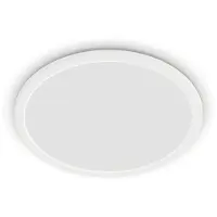 Philips Superslim CL550 Ceiling lamp Ø250 mm LED 15W 2700K SceneSwitch IP44, White