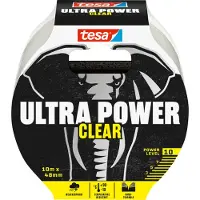TESA Ultra Power, Gjennomsiktig, Reparering, Polypropylen (PP), Metall, PVC, Ru, Smooth (glatt), 35 N/cm
