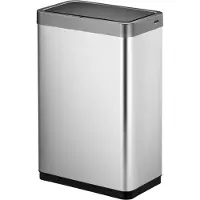 EKO Avfallsbeholder, Mirage X Sensor, stål matt, rustfritt stål, 47 l, med innerbeholder i plast og soft close