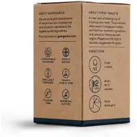 Georganics Natural Teeth Cleansing Tablets, English Peppermint, 120 tablets