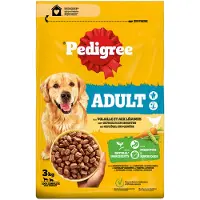 Pedigree Adult Fjærkre & Grønnsaker - 3 kg