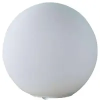 LINDBY bordlampe Marike, hvit, glass, kule, Ø 25 cm, E27
