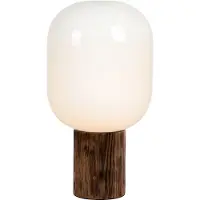 Markslöjd Bordlampe Skene med trefot og glasskjerm 44cm