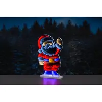 Finn-Lumor Stearinlysdekorasjon Speillys julenissen