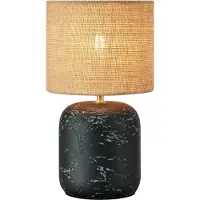 Markslöjd Bordlampe Montagna, betong, jute, høyde 32 cm
