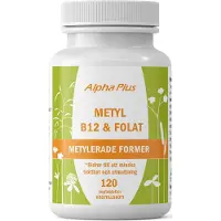 Alpha Plus Vitamin B12 og folat 120 sugetabletter