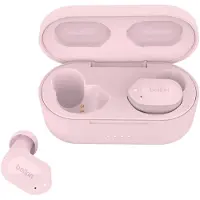 Belkin SoundForm Play - True wireless-hodetelefoner med mikrofon - i øret - Bluetooth - aktiv støydemping - rosa