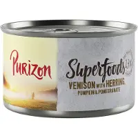 Purizon Superfoods 6 x 140 g - Vilt med sild, gresskar og granateple