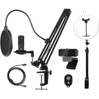 Deltaco Gaming Streaming Kit med mikrofon og webkamera