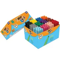BIC KiDS Visacolor XL - Fibertuppenn - assorterte farger - vannbasert blekk - 1.3 mm - stor (en pakke 144)