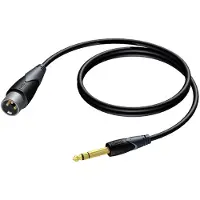 Procab Kabel CLA724/10, XLR (M) til 6,3 mm jack (M) stereo (10m)