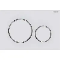 Geberit Sigma 20 betjeningsplade i mat hvid/krom