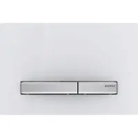 Geberit Sigma 50 betjeningsplade i hvid/krom