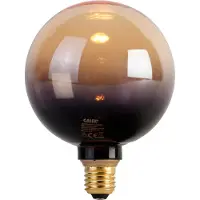 Calex E27 Dimbar LED-pære G125 svart gull 3,5W 80lm 1800K