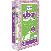 Über Papirstrø 36L Rosa/Hvit