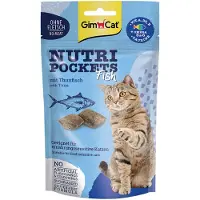 GimCat Nutri Pockets Fish - Økonomipakke: med tunfisk (6 x 60 g)