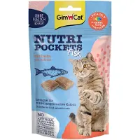 GimCat Nutri Pockets Fish - Økonomipakke: med laks (6 x 60 g)