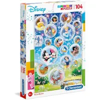 Clementoni Puslespill SUPER DISNEY CHARACTERS, 104 brikker