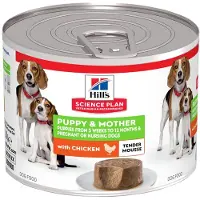 Hill's Pet Nutrition Puppy & Mother Tender Mousse - Kylling (12 x 200 g)