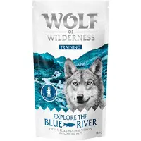 Wolf of Wilderness trening "Explore the Blue River> kylling og laks - 3 x 100 g"