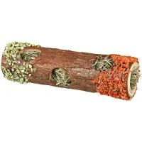 Trixie Wooden Tunnel with Hay for Small Animals 6.5x20cm
