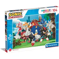 Clementoni Puslespill Sonic, 104 brikker, (Super) 2D Puslespill