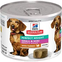 Hill's Pet Nutrition Perfekt Weight Adult Small & Mini Mousse Kalkun (12 x 200 g)