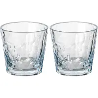 Koziol KoziolTumbler Glass Plast Club No . 22 250 ml krystallklart 2-pakningTransparentDrikkeglassFra Homeroom