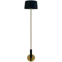 Dyberg Larsen LED-gulvlampe Yoyo, svart, høyde 125 cm