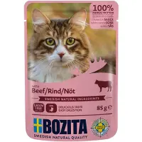 Bozita biter i saus pose 12 x 85 g - Storfe