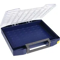 Raaco Boxxser 80, Verktøy boks, Polykarbonat (PC), Polypropylen, Blå, Gjennomsiktig, 20 kg, Hengsel, 465 mm