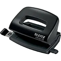 Leitz NeXXt Recycle - Hullstanser - mini - 10 ark / 1 mm - plast, metall - svart