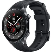 OnePlus Watch 2 - 46 mm - smartklokke med stropp - fluorelastomer - håndleddstørrelse: 140-210 mm - display 1.43 - 32 GB - Bluetooth, Wi-Fi, NFC - svart stål