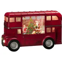 Konstsmide KonstsmideB/O Wl Buss med julenisse 18,5 cmRødDekorativ julebelysningFra Homeroom