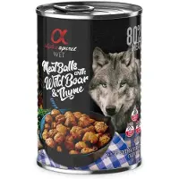 Alpha Spirit AlphaSpirit dåse, kødboller med vildsvin & timian 400 g - (6 pk/ps)