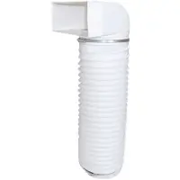 Wallair N15896 Fladkanals-ventilationssystem 150 Afbøjningsstykke med slange