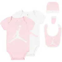 Jordan Gaveeske - 5 Deler - Rosa/Hvit - - 0-6 md - Kortermet body