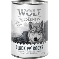 Wolf of Wilderness Økonomipakke Adult 24 x 400 g – Single Protein - Black Rocks - Geit