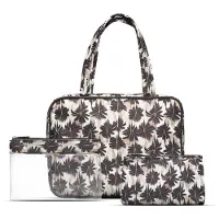 Gillian Jones 3-piece Set Palm Print Skjønnhetstilbehørssett