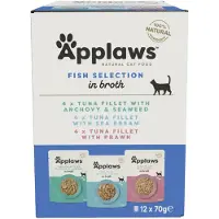 Applaws – Multipack žuvis Broth Selection – 12x70g