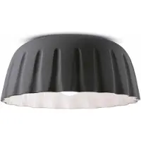 FERROLUCE Taklampe Madame Gres keramikk 17 cm antracitt
