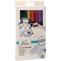 GrafiX Green Stoffmerkere 8 farger