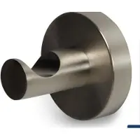 BLUE LABEL Håndklædekrog med bagplade - gun metal