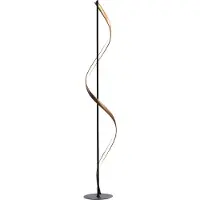 Paul Neuhaus Q-Swing gulvlampe antrasitt/messing